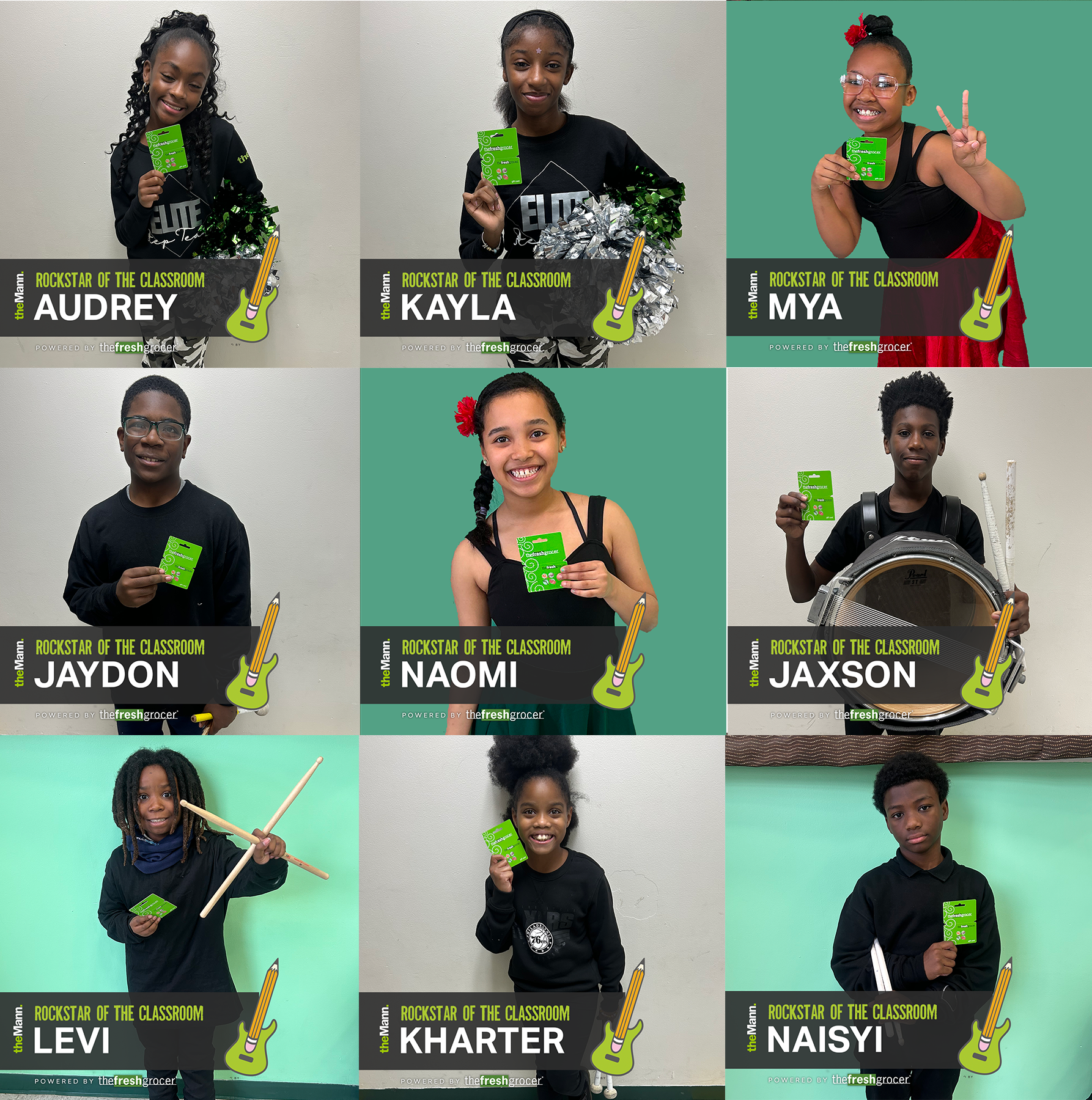 Rockstar of the Classroom Recipients