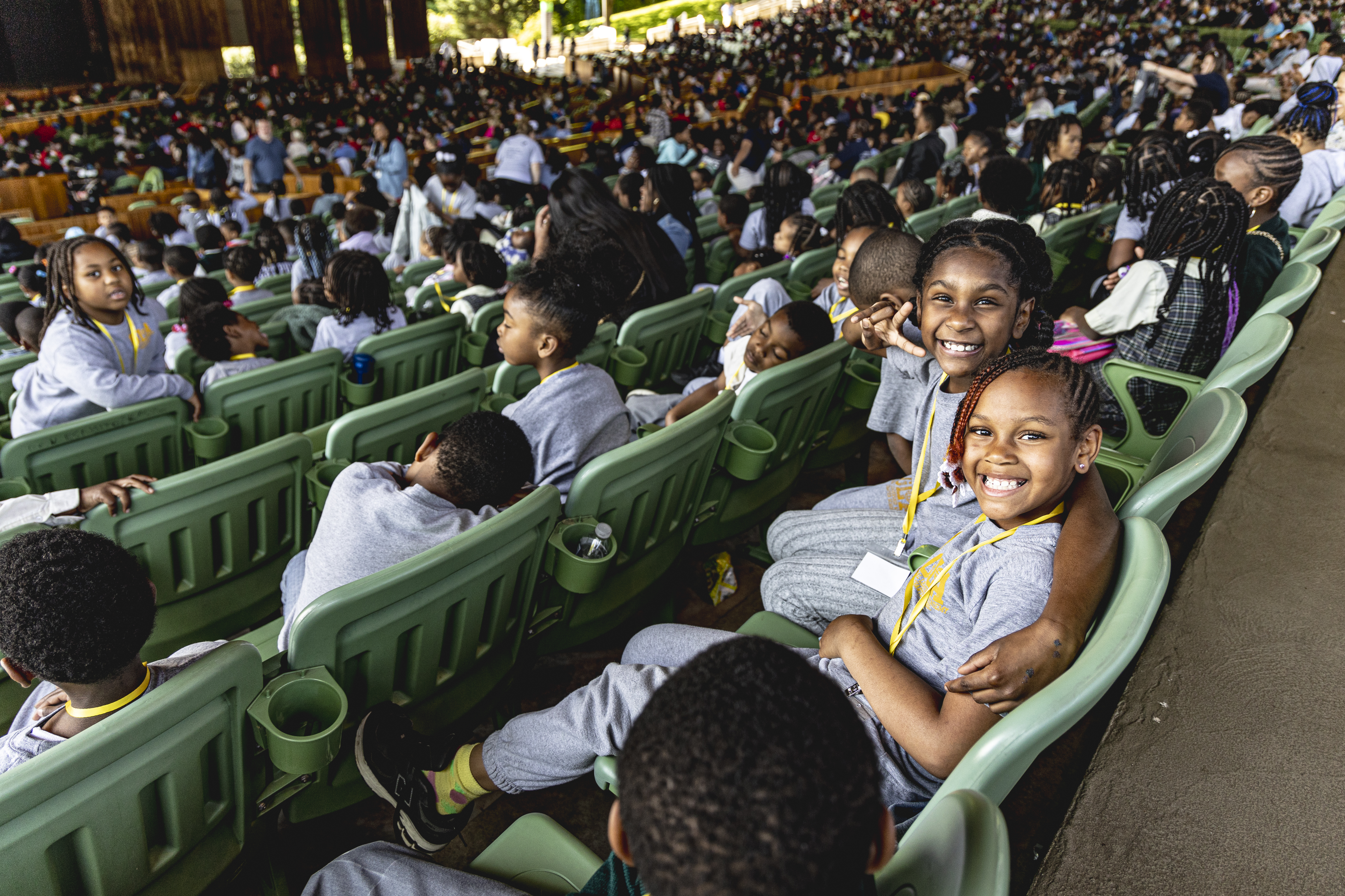 Students at Young People's Concert Series