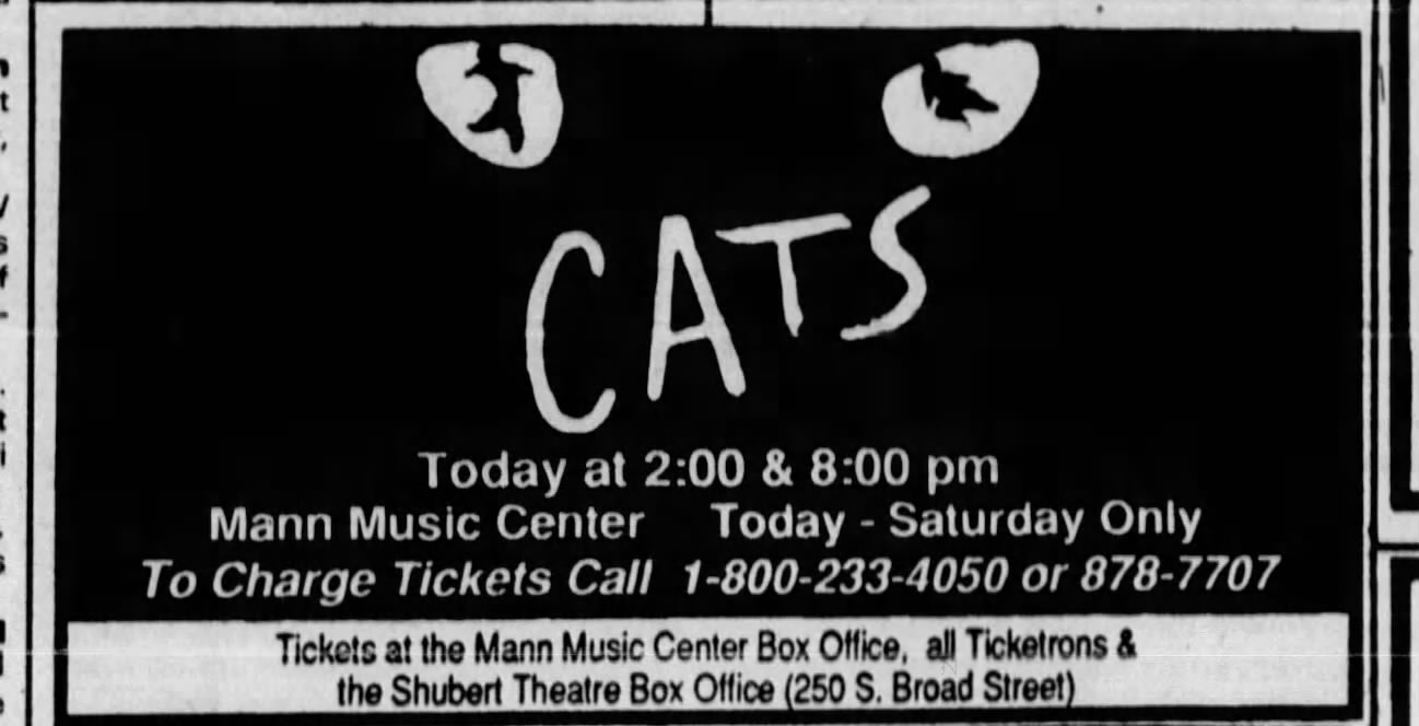 Cats Advertisement, 1989