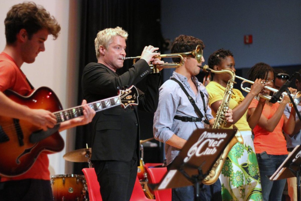 Chris Botti master class at the Mann 