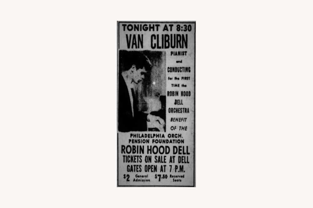 Van Cliburn, Philadelphia Inquirer