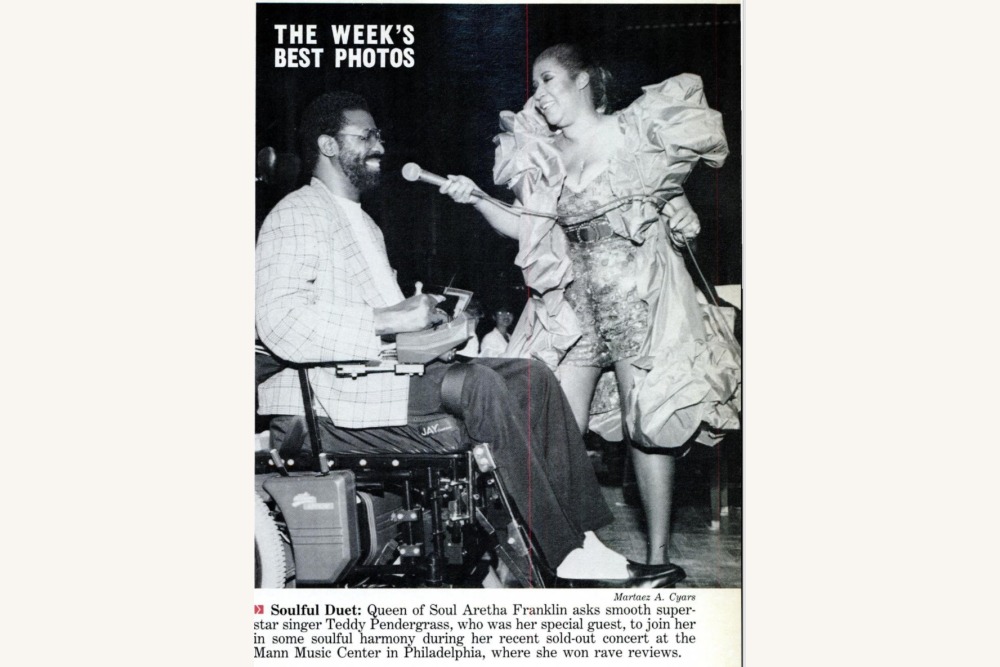 Aretha Franklin in Jet Magazine