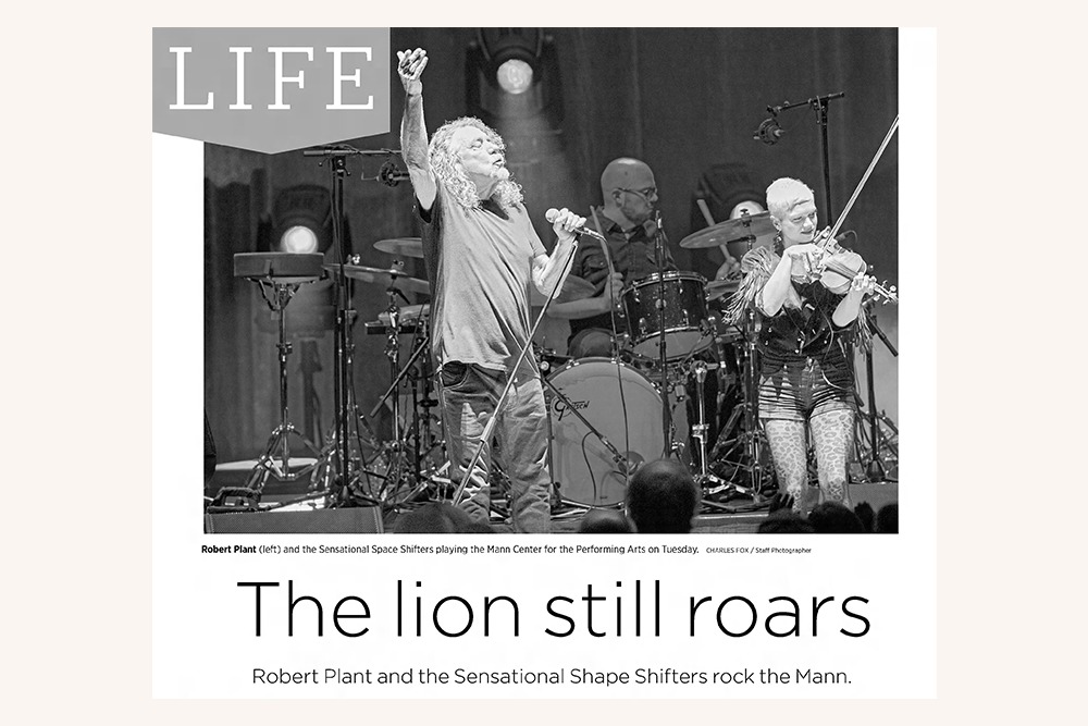 Robert Plant Philadelphia Inquirer 2019