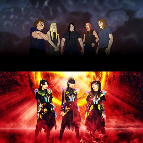 Press photos of DETHKLOK & BABYMETAL