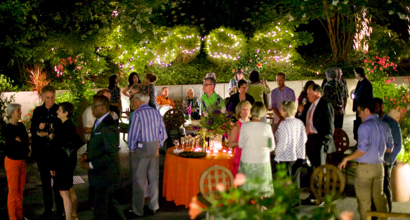 Donor terrace party at night